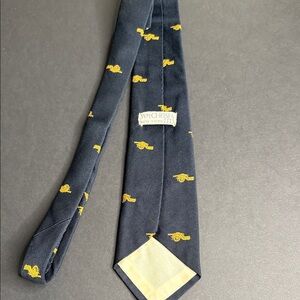 WM CHELSEA Dark Blue Tie with Yellow cannons from the revolutionary era